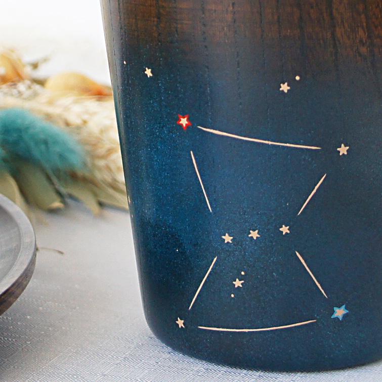 「冬・オリオン座」漆塗りフリーカップ（大） | 5枚目